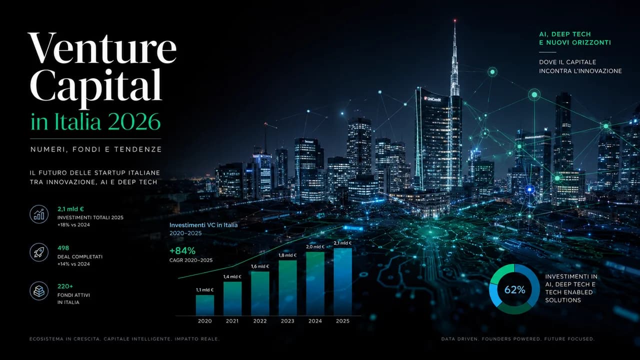 Venture capital in Italia 2026: numeri, fondi e tendenze mercato VC italiano