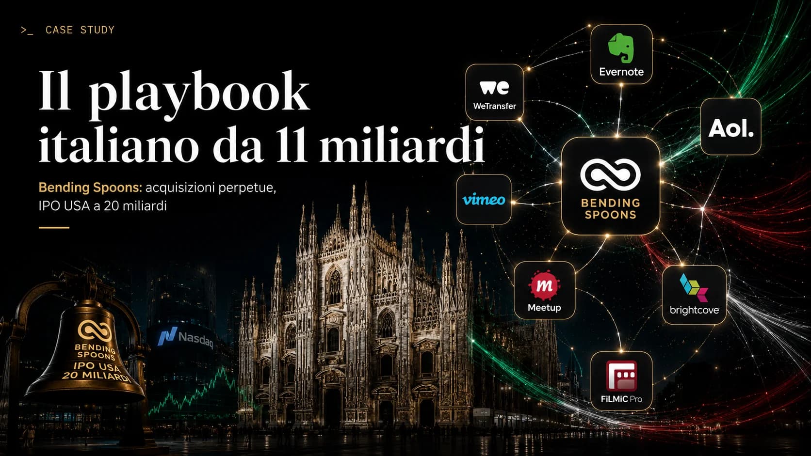 Cover case study Bending Spoons — il playbook italiano da 11 miliardi