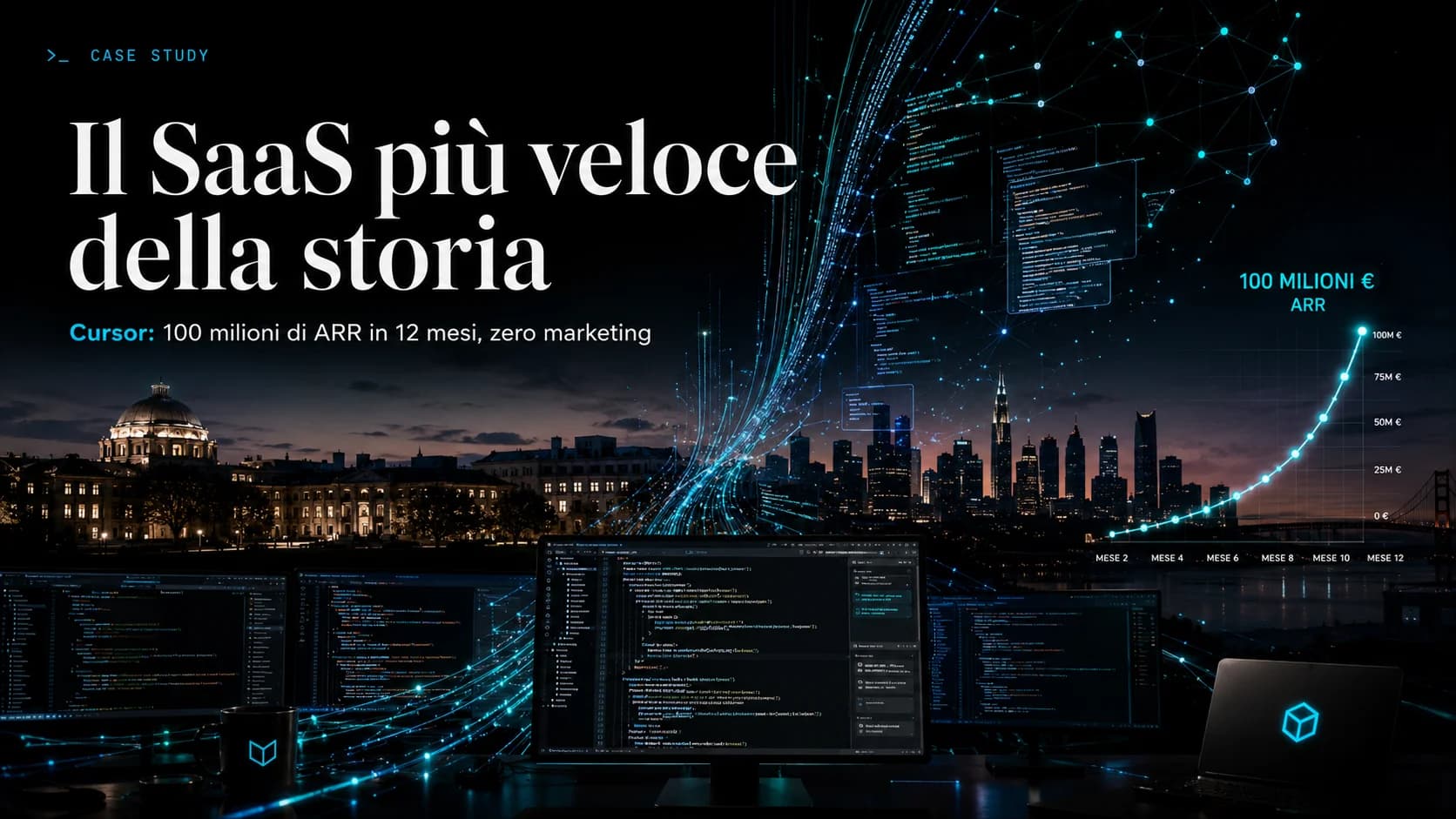 Cover case study Cursor — il SaaS più veloce della storia
